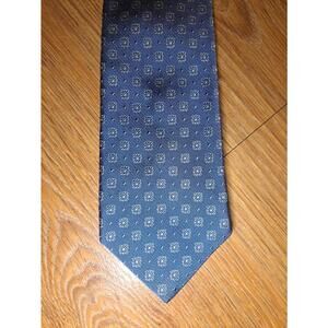 Brooks Brothers 100% Silk Tie Mens Blue Floral Long Necktie